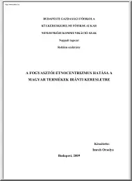 Imreh Orsolya - A fogyasztói