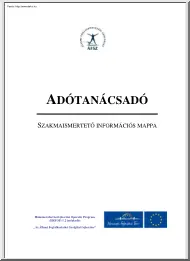 Adótanácsadó, szakmaismertető információs mappa