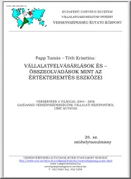 Papp-Tóth - Vállalatfelvásárlások