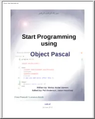 Motaz Abdel Azeem - Start programming using Object Pascal (Free Pascal)