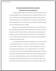 Jason Scorse - Why Environmentalists Should Embrace Economics