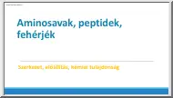 Tóth Éva - Aminosavak, peptidek