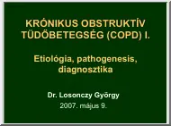 Dr. Losonczy György - Krónikus obstruktív tüdőbetegség, COPD I.