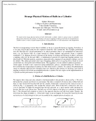 Akihiro Matsuura - Strange Physical Motion of Balls in a Cylinder