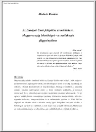 Molnár Renáta - Az Európai Unió