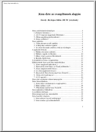 Jézus élete az evangéliumok alapján