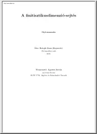 Balogh János - A finitisztikusdimenzió sejtés, diplomamunka
