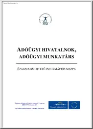 Adóügyi hivatalnok, adóügyi munkatárs, szakmaismertető információs mappa