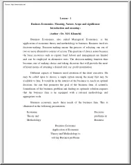 Dr. M.S. Khanchi - Business Economics