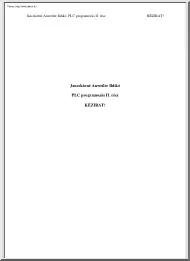 Jancskárné Anweiler Ildikó - PLC programozás az IEC 1131-3 szabvány szerint, 2. rész
