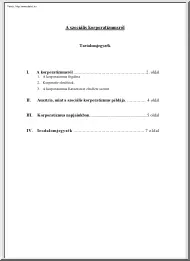 A szociális korporatizmusról