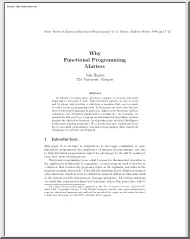 John Hughes - Why Functional Programming Matters