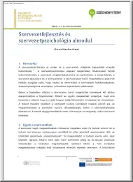 Csillag-Kiss - Szervezetfejlesztés és szervezetpszichológia almodul