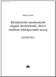 Markó Zoltán - Középiskolai