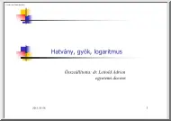 Dr. Leitold Adrien - Hatvány, gyök