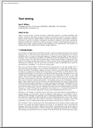 Ian H. Witten - Text mining