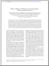 Chaparro-Belhaj-Saunders - Effector Biology of Plant Associated Organisms, Concepts and Perspectives