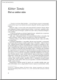 Kötter Tamás - Élet az ember után