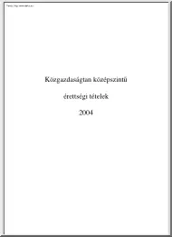 Közgazdaságtan középszintű