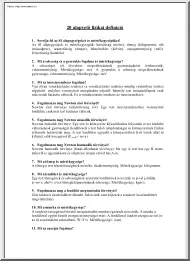 20 alapvető fizikai definíció