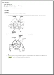 1996 Honda CIVIC, Timing Belt Installation