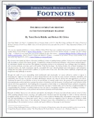 Biddle-Citino - The Role of Military History in the Contemporary Academy