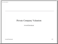Aswath Damodaran - Private Company