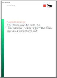 Anti Money Laundering Requirements, Guide for New Business, Top Ups and Payments Out