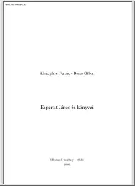 Kőszegfalvi-Borus - Espersit János