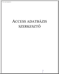 Access adatbázis-szerkesztő