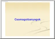 Csomagolóanyagok