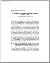 Botezatu-Iacob-Grigorescu - Natural Radionuclides in some Romanian Medicinal Mineral Water