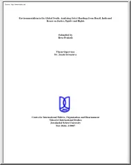 Reva Prakash - Environmentalism in the Global South, Analysing Select Readings from Brazil, India and Kenya on Justice, Equity and Rights