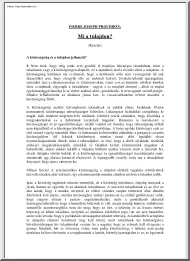 Pierre Joseph Proudhon - Mi a tulajdon?