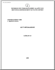 Vasváry György - IT virtualizáció