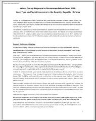 Adidas Group Response to Recommendations from WRC
