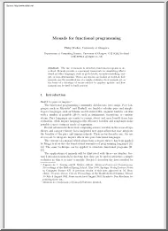 Philip Wadler - Monads for Functional Programming