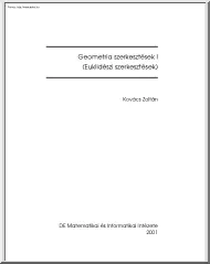 Kovács Zoltán - Geometria