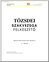 Tőzsdei szakvizsga felkészítő, 2