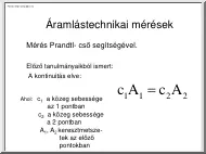 Áramlástechnikai mérések