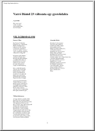 Varró Dániel - 23 változat egy