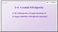 A családi költségvetés