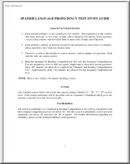 Spanish Language Proficiency Test Study Guide