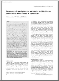 Athanassiadis-Abbott - The use of calcium hydroxide, antibiotics and biocides as antimicrobial medicaments in endodontics
