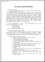 Max Weber - Gazdaság és társadalom