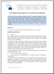 Az európai parlament, választási eljárások
