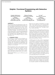 Schürmann-Fontana-Liao - Delphin, Functional Programming with Deductive Systems