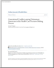 Georgie D. Nguyen - Generational Conflicts among Vietnamese Americans in the Health Care Decision Making Process
