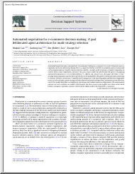Automated Negotiation for E-commerce Decision Making, A Goal Deliberated Agent Architecture for Multi-strategy Selection