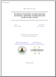 Bebes András - Kockázati mértékek